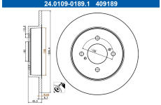 Brzdový kotouč ATE 24.0109-0189.1