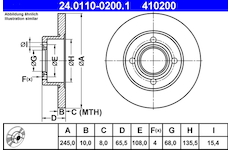 Brzdový kotouč ATE 24.0110-0200.1