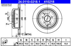 Brzdový kotouč ATE 24.0110-0218.1