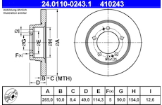 Brzdový kotouč ATE 24.0110-0243.1