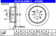 Brzdový kotouč ATE 24.0110-0300.1