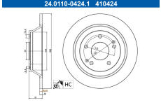 Brzdový kotouč ATE 24.0110-0424.1