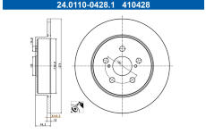 Brzdový kotouč ATE 24.0110-0428.1