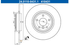 Brzdový kotúč ATE 24.0110-0431.1