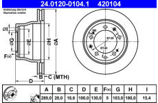 Brzdový kotouč ATE 24.0120-0104.1