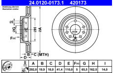 Brzdový kotouč ATE 24.0120-0173.1