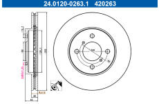 Brzdový kotouč ATE 24.0120-0263.1