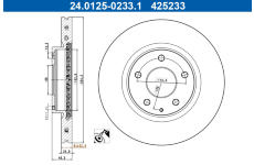 Brzdový kotouč ATE 24.0125-0233.1