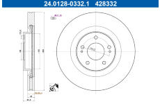 Brzdový kotouč ATE 24.0128-0332.1