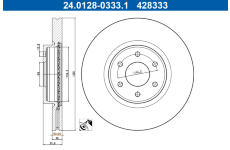 Brzdový kotouč ATE 24.0128-0333.1