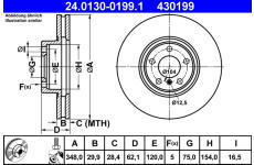 Brzdový kotouč ATE 24.0130-0199.1