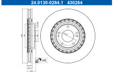 Brzdový kotouč ATE 24.0130-0264.1