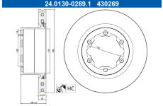 Brzdový kotúč ATE 24.0130-0269.1