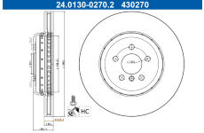 Brzdový kotouč ATE 24.0130-0270.2