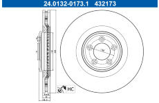 Brzdový kotúč ATE 24.0132-0173.1