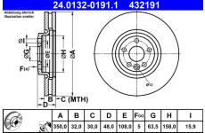 Brzdový kotouč ATE 24.0132-0191.1