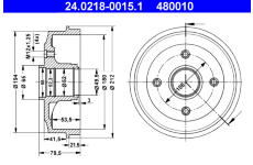 Brzdový buben ATE 24.0218-0015.1