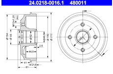 Brzdový buben ATE 24.0218-0016.1
