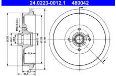 Brzdový buben ATE 24.0223-0012.1