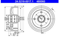 Brzdový buben ATE 24.0218-0017.1