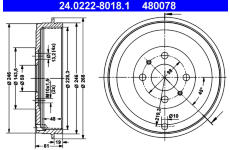 Brzdový bubon ATE 24.0222-8018.1