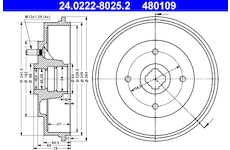 Brzdový buben ATE 24.0222-8025.2