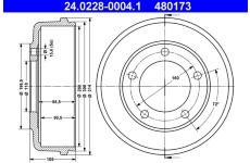 Brzdový buben ATE 24.0228-0004.1