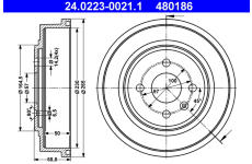 Brzdový buben ATE 24.0223-0021.1