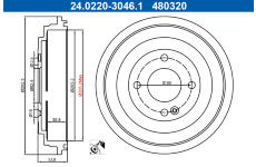 Brzdový buben ATE 24.0220-3046.1