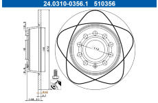 Brzdový kotouč ATE 24.0310-0356.1