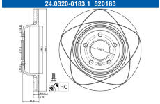 Brzdový kotouč ATE 24.0320-0183.1