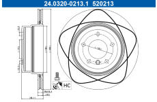 Brzdový kotouč ATE 24.0320-0213.1