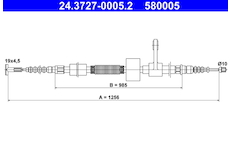 Tažné lanko, parkovací brzda ATE 24.3727-0005.2