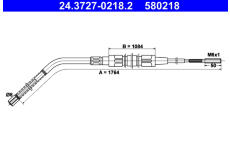 Tažné lanko, parkovací brzda ATE 24.3727-0218.2