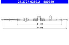 Tažné lanko, parkovací brzda ATE 24.3727-0359.2