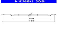 Tazne lanko, parkovaci brzda ATE 24.3727-0489.2