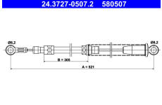 żażné lanko parkovacej brzdy ATE 24.3727-0507.2