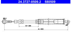 Tažné lanko, parkovací brzda ATE 24.3727-0509.2