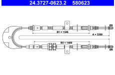 Tažné lanko, parkovací brzda ATE 24.3727-0623.2