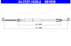 Tažné lanko, parkovací brzda ATE 24.3727-1039.2