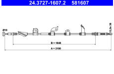 Tazne lanko, parkovaci brzda ATE 24.3727-1607.2
