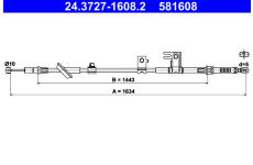 Tažné lanko, parkovací brzda ATE 24.3727-1608.2