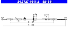 Tažné lanko, parkovací brzda ATE 24.3727-1611.2