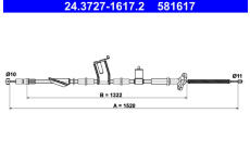 Tažné lanko, parkovací brzda ATE 24.3727-1617.2