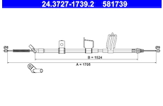 Tazne lanko, parkovaci brzda ATE 24.3727-1739.2