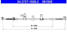 Tazne lanko, parkovaci brzda ATE 24.3727-1926.2