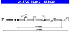 Tazne lanko, parkovaci brzda ATE 24.3727-1939.2