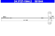 Tazne lanko, parkovaci brzda ATE 24.3727-1944.2