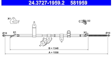 Tažné lanko, parkovací brzda ATE 24.3727-1959.2