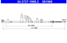Tažné lanko, parkovací brzda ATE 24.3727-1966.2
